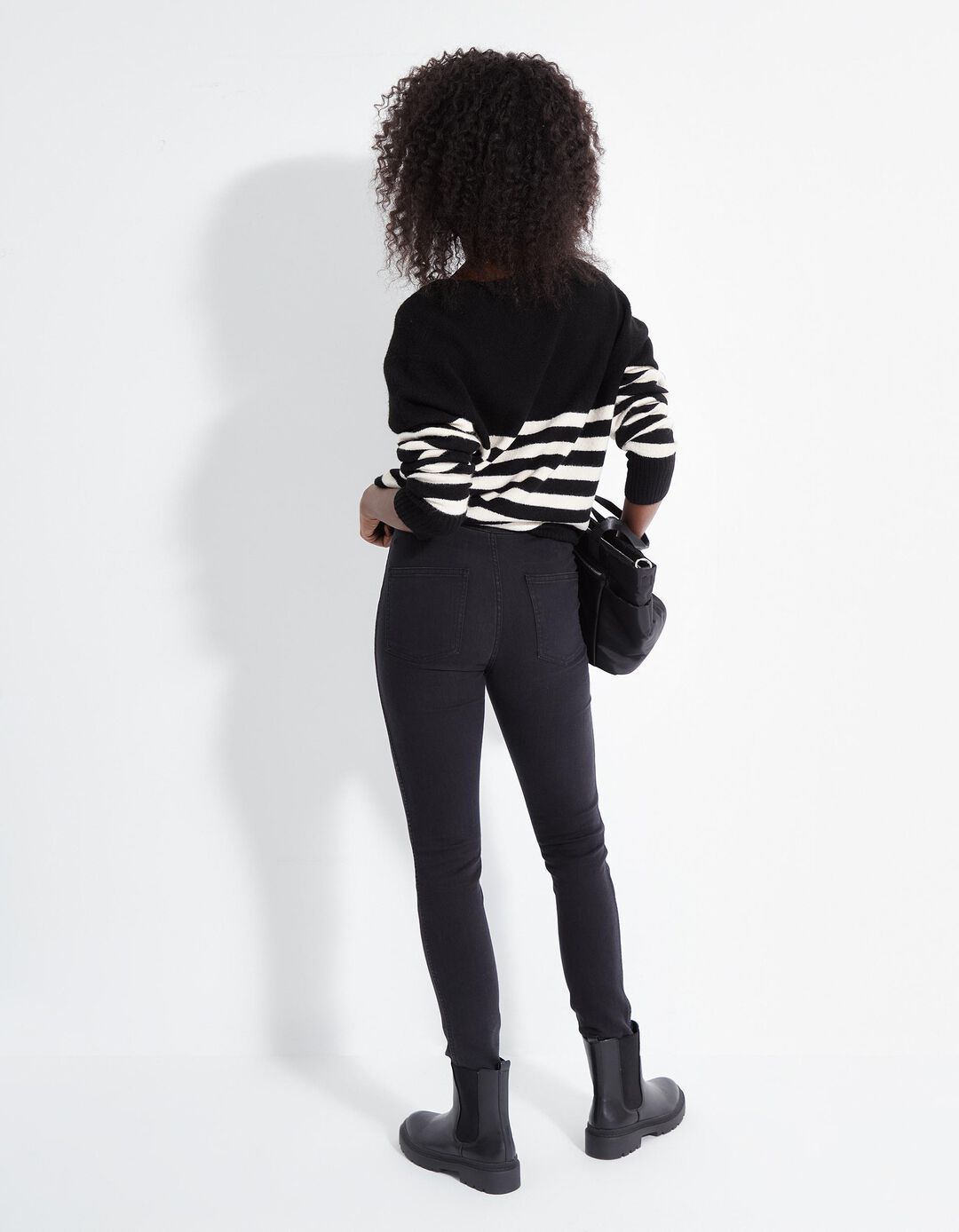 Calças Jeggings, Mulher, Preto
