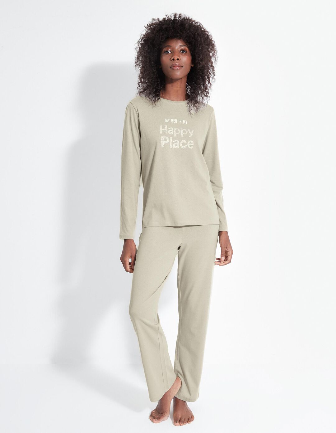 Pijama Jersey, Mulher, Cinzento