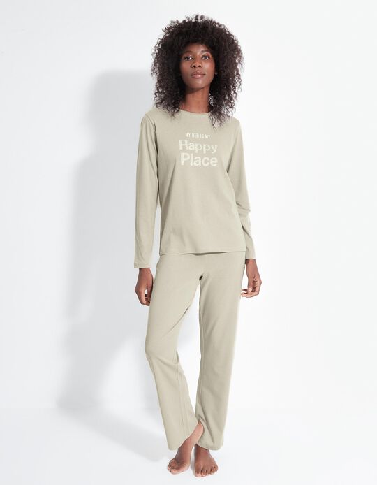 Comprar Online Pijama Jersey, Mulher, Cinzento