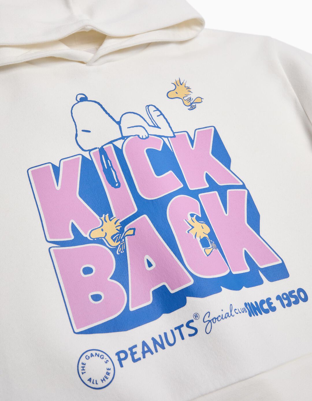 Sweatshirt Capuz 'Snoopy', Menina, Branco