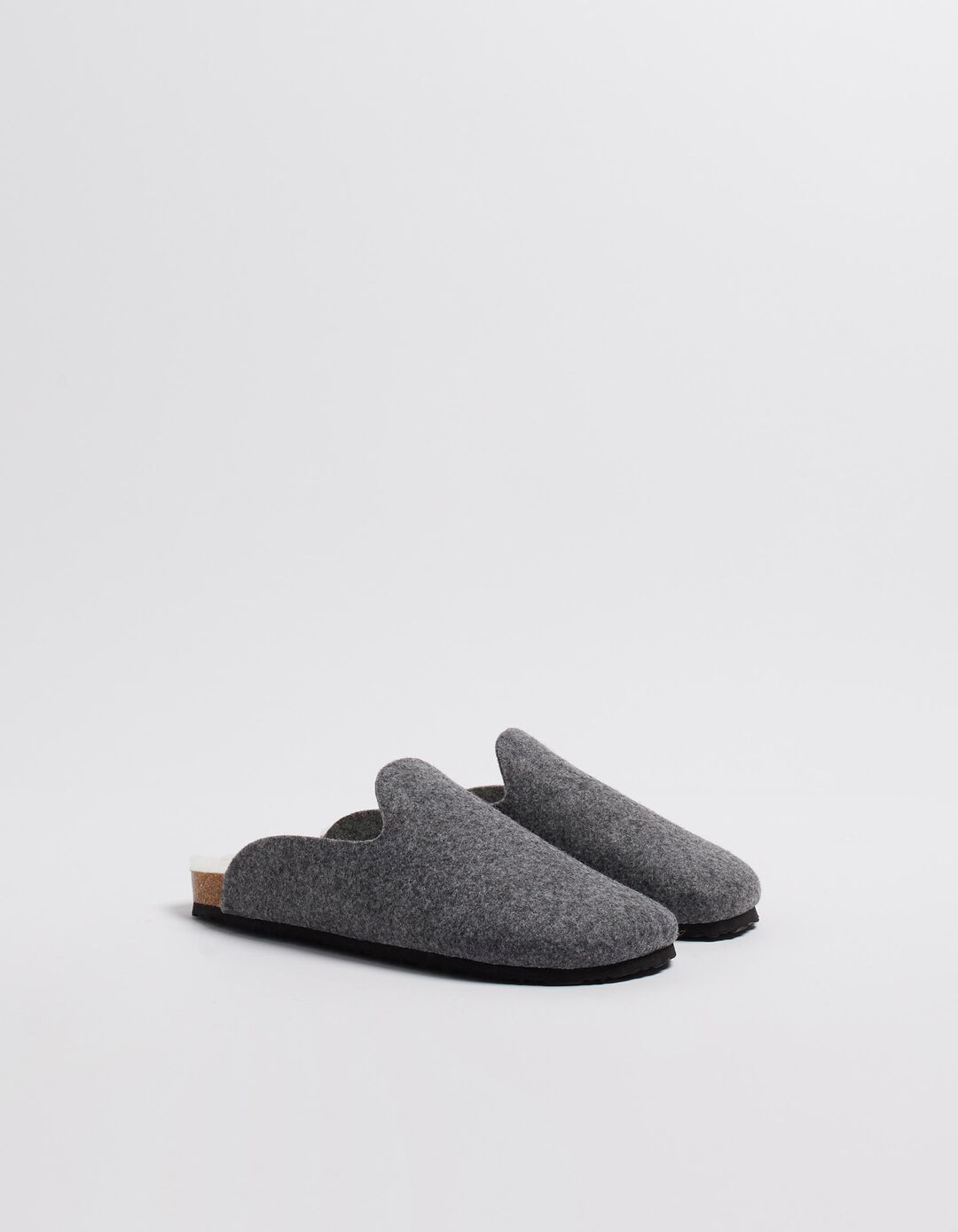 Chinelos Interior Sherpa, Homem, Cinzento