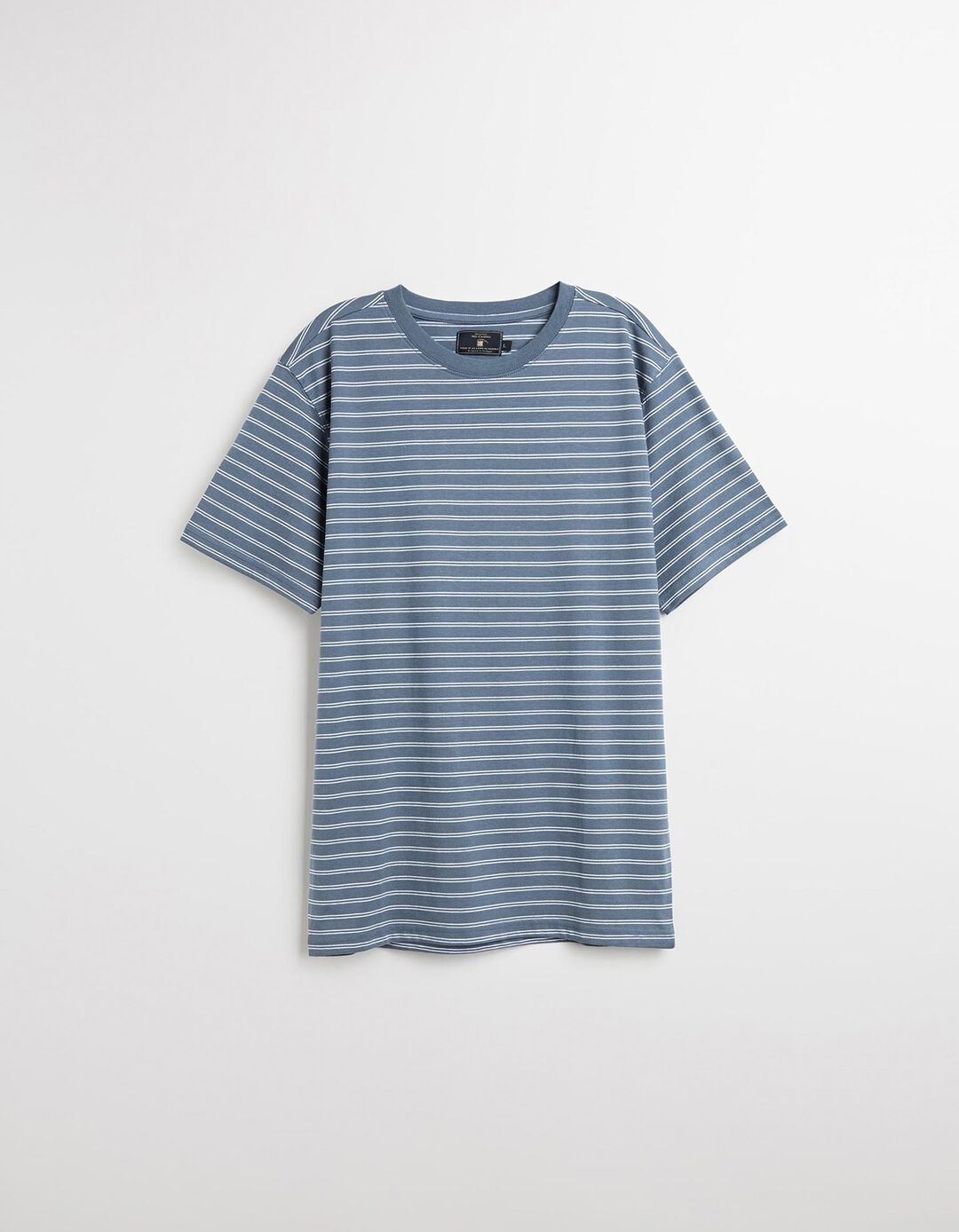T-shirt Riscas, Homem, Azul