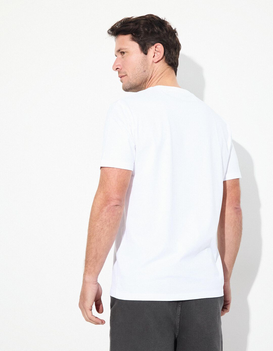 T-shirt Jersey Print, Homem, Branco
