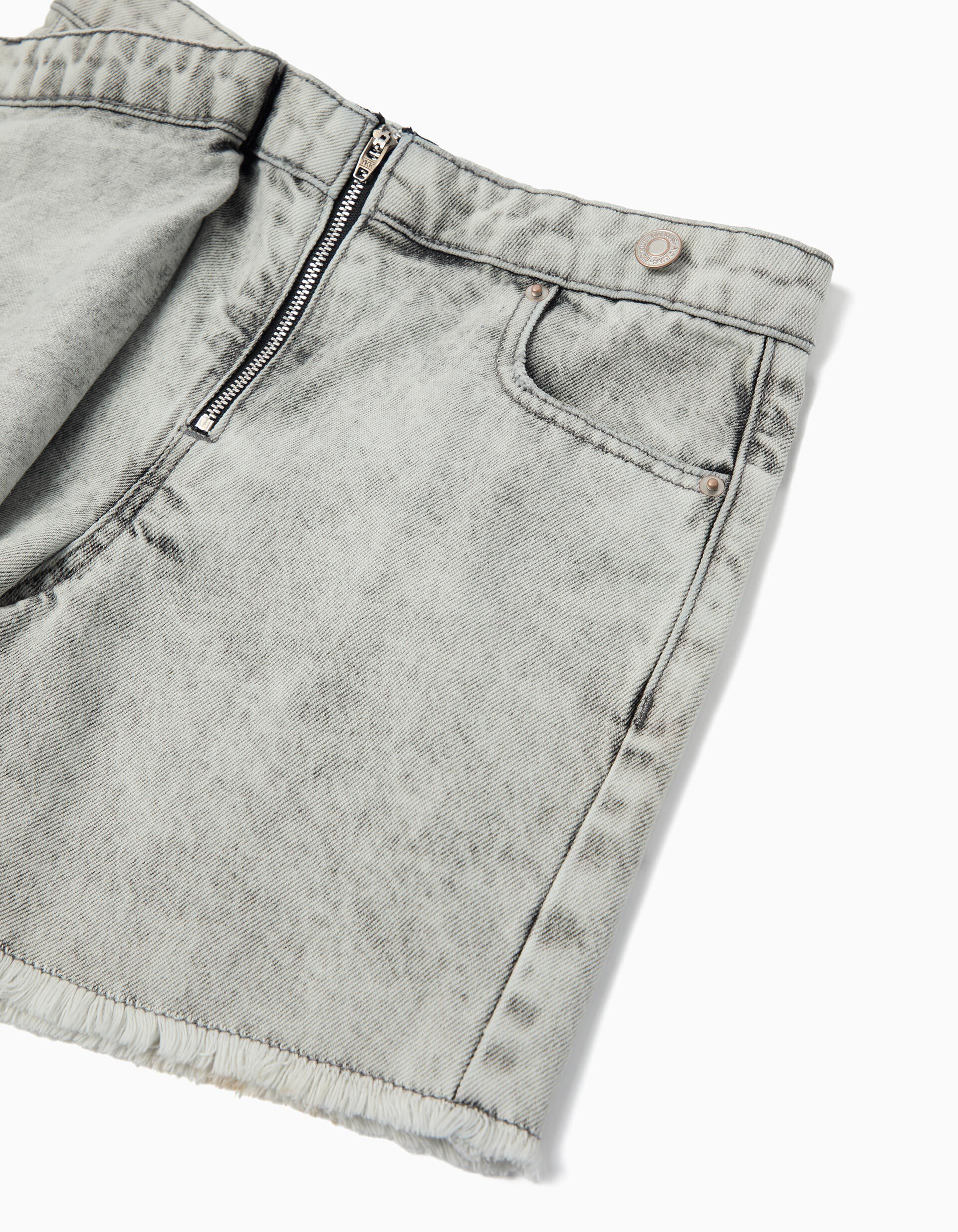 Comprar Online Saia-Cal&ccedil;&atilde;o de Ganga, Menina, Cinzento Claro