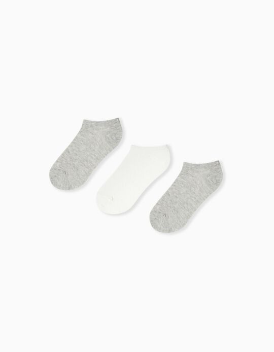 Comprar Online Pack 3 Pares de Meias Tornozelo, Criança, Multicor