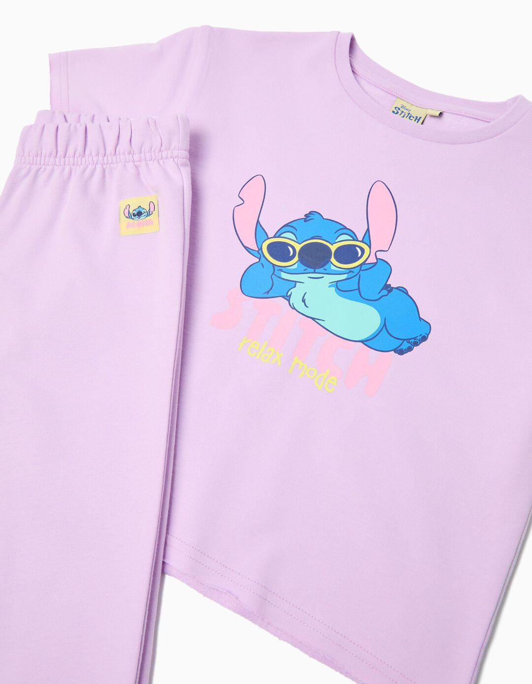Conjunto 'Stitch' &copy;Disney, Menina, Roxo Claro