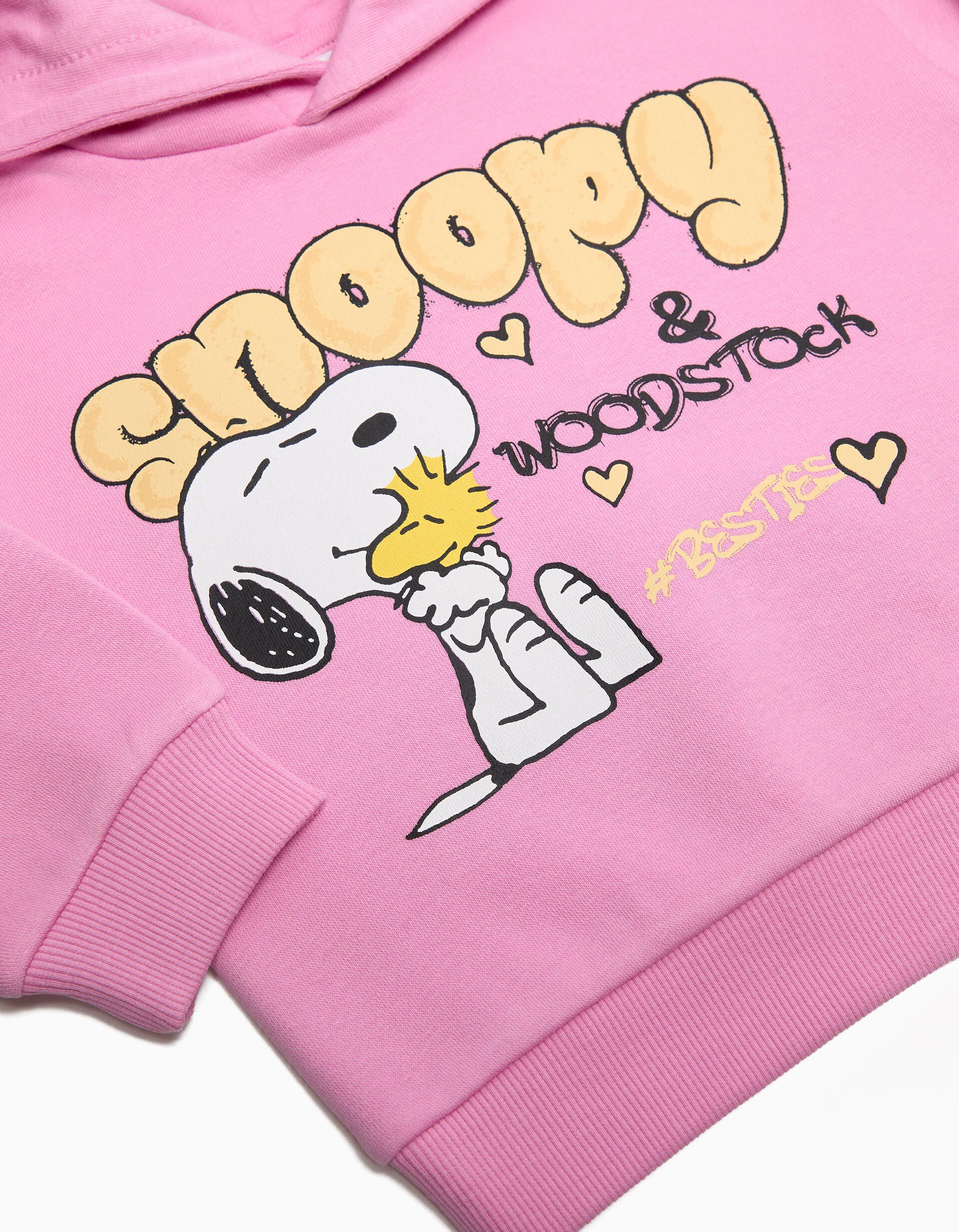 Comprar Online Sweatshirt Capuz 'Snoopy', Menina, Rosa