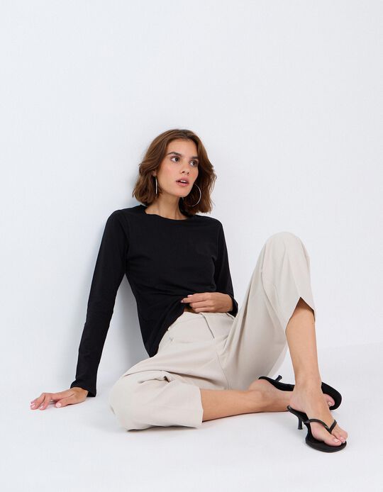 Comprar Online Camisola De Manga Comprida, Mulher, Preto