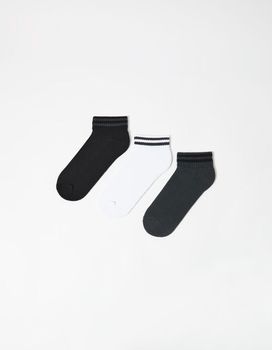 Comprar Online Pack 3 Pares de Meias, Homem, Preto 