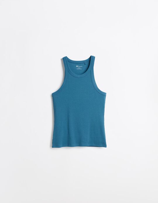 Comprar Online Tank Top Canelado, Mulher, Azul