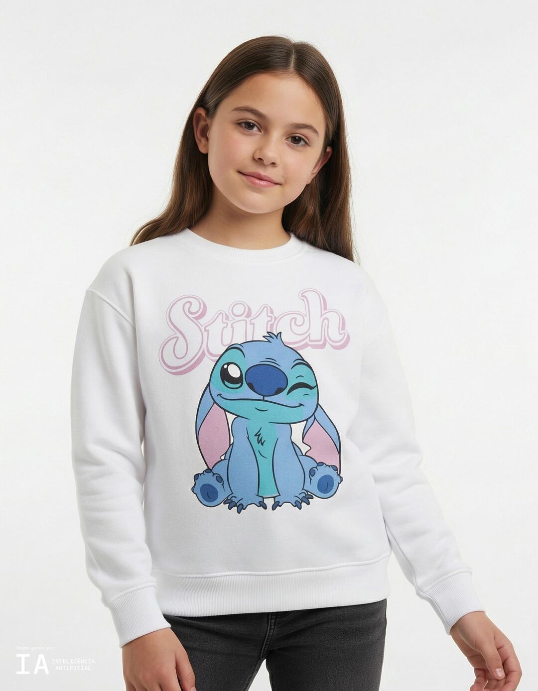 Sweatshirt 'Stitch' &copy;Disney, Menina, Branco