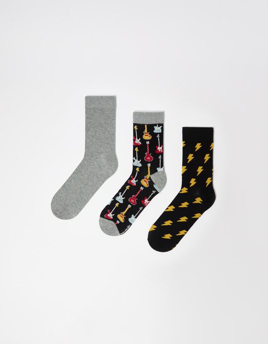 Comprar Online 3 Meias, Homem, Preto