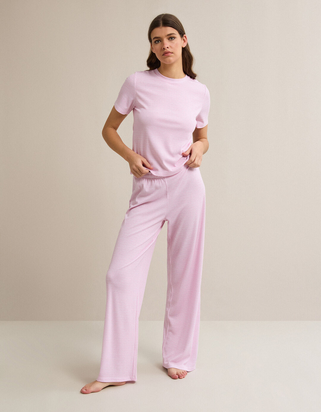 Mulher, Pijama, Rosa