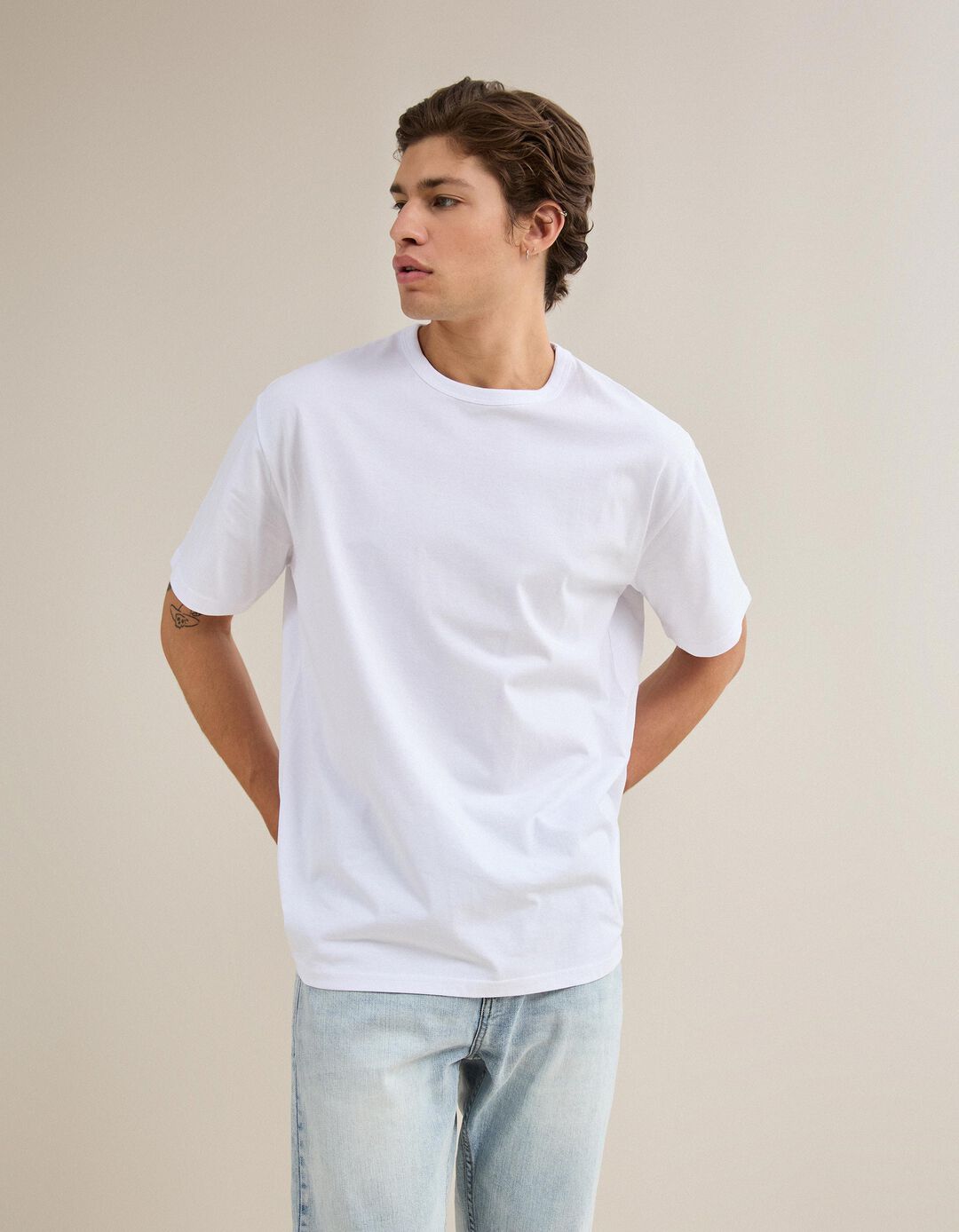 T-shirt Jersey, Homem, Branco