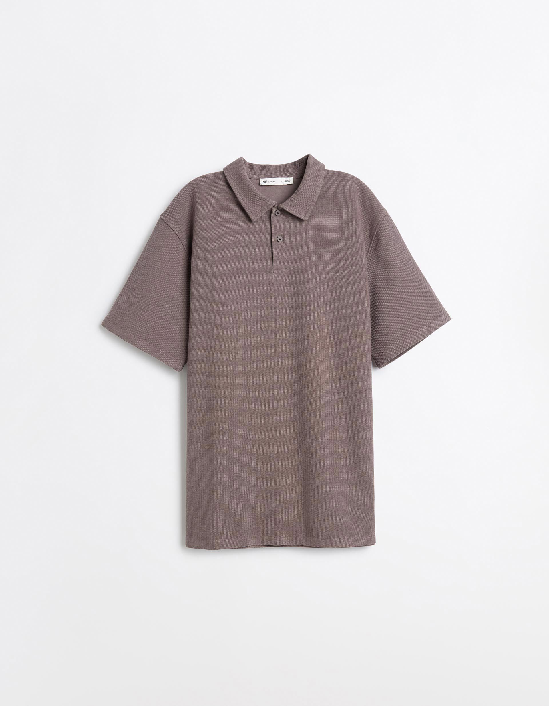 Comprar Online Polo Estruturado, Homem, Castanho Escuro
