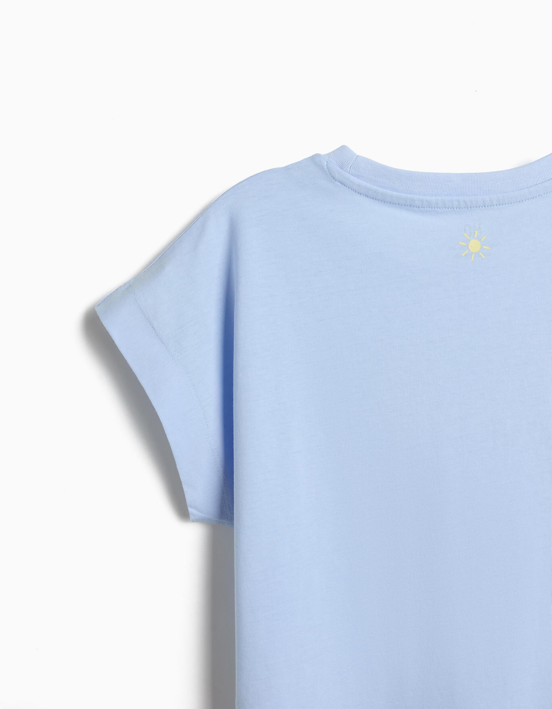 Comprar Online T-shirt Estampada, Menina, Azul Claro