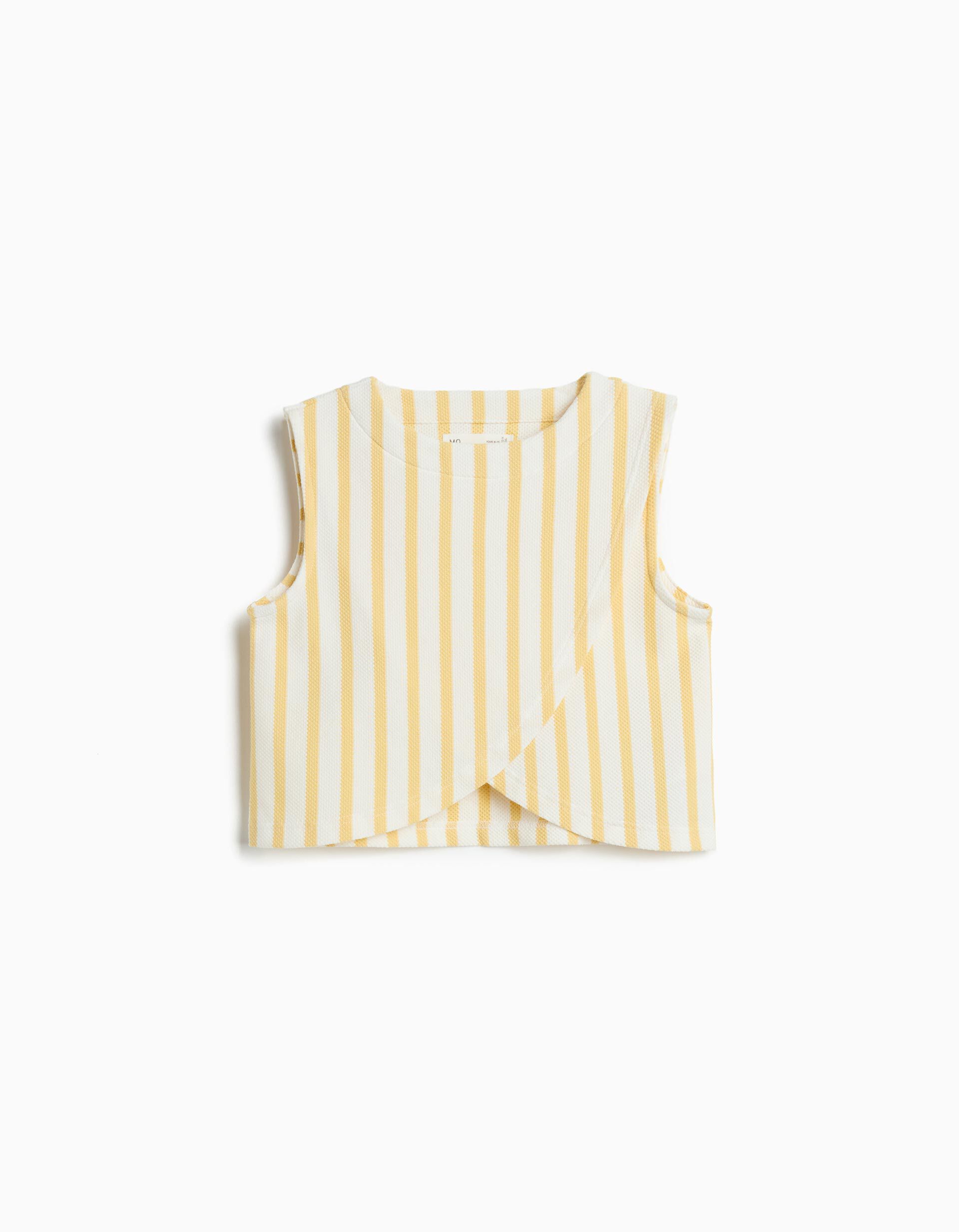 Comprar Online Top Riscas, Menina, Amarelo Claro