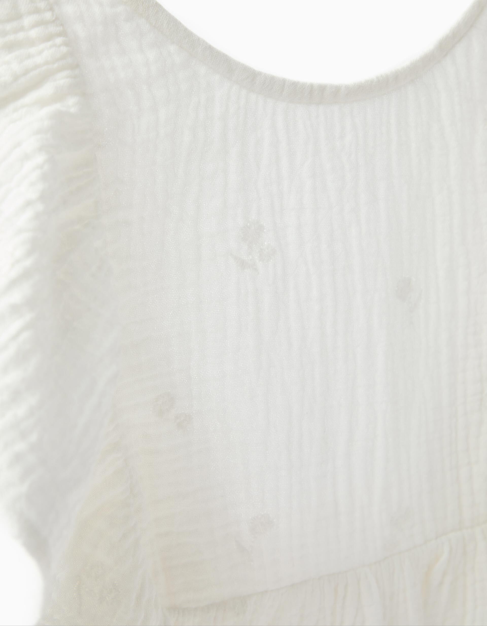 Comprar Online Vestido Bordado, Menina, Branco