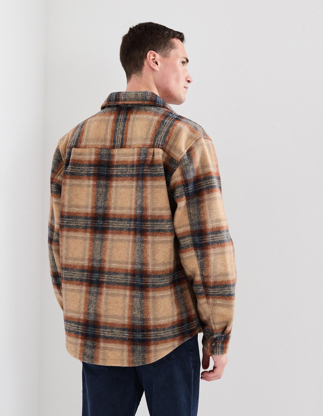 Sobrecamisa, Homem, Bege Escuro