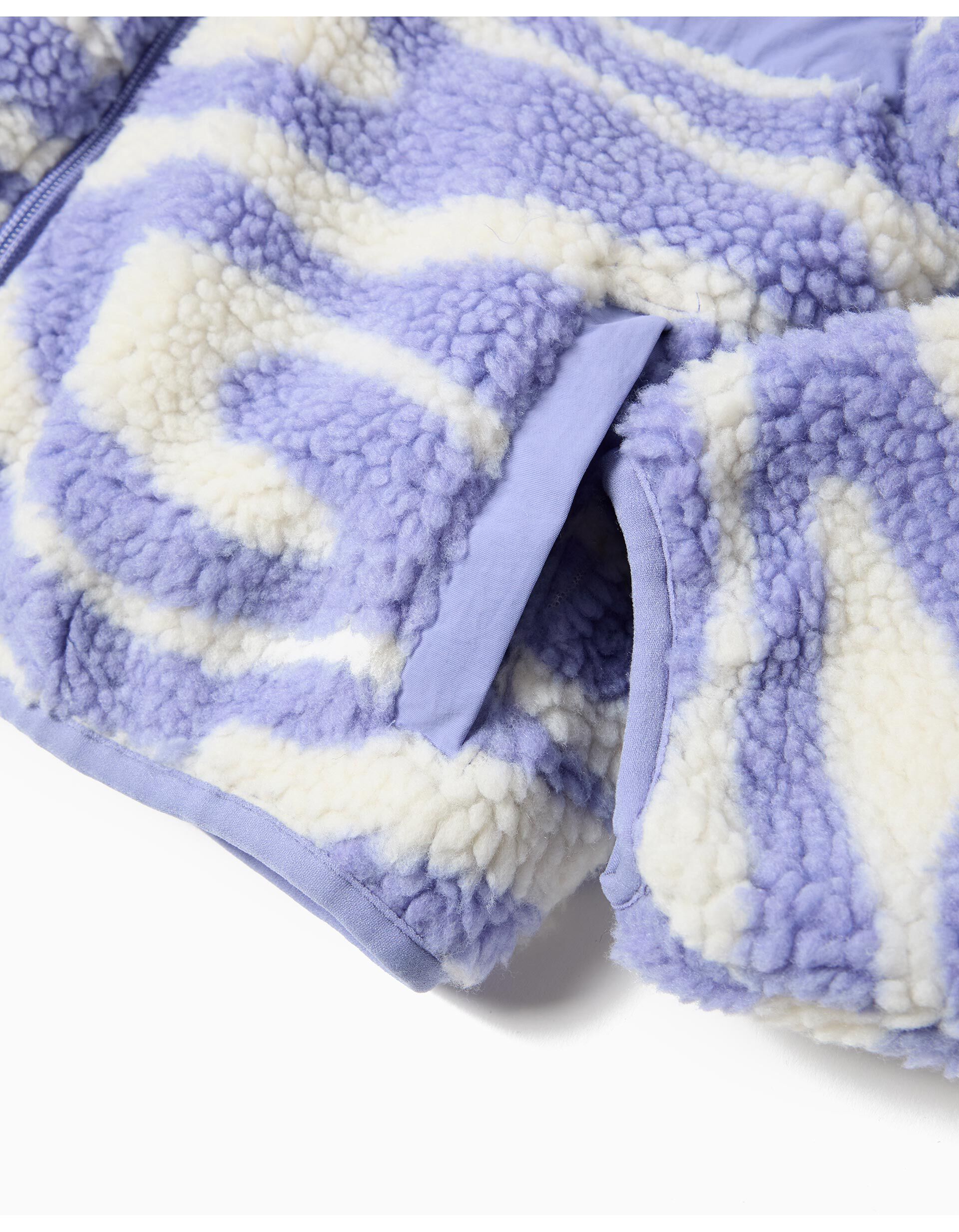 Comprar Online Casaco de Sherpa, Menina, Lil&aacute;s Claro