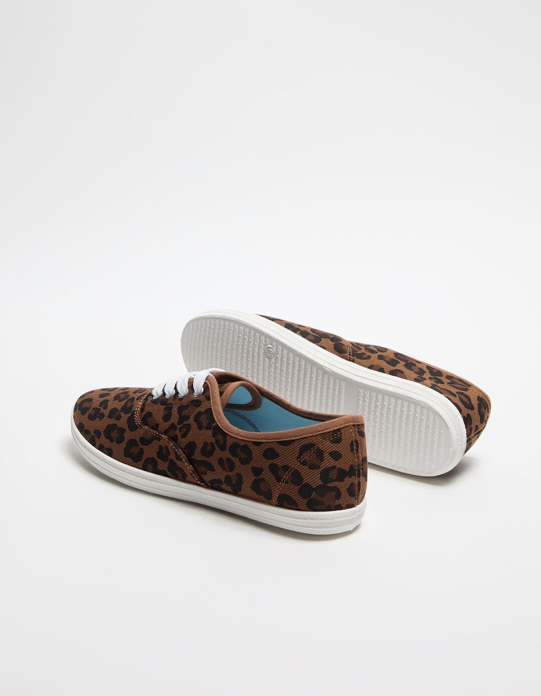 Sapatilhas Leopardo, Mulher, Castanho 