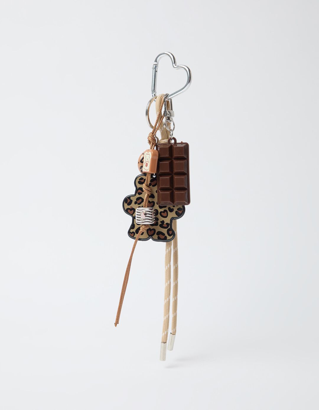 Porta-Chaves Charm Chocolate, Castanho