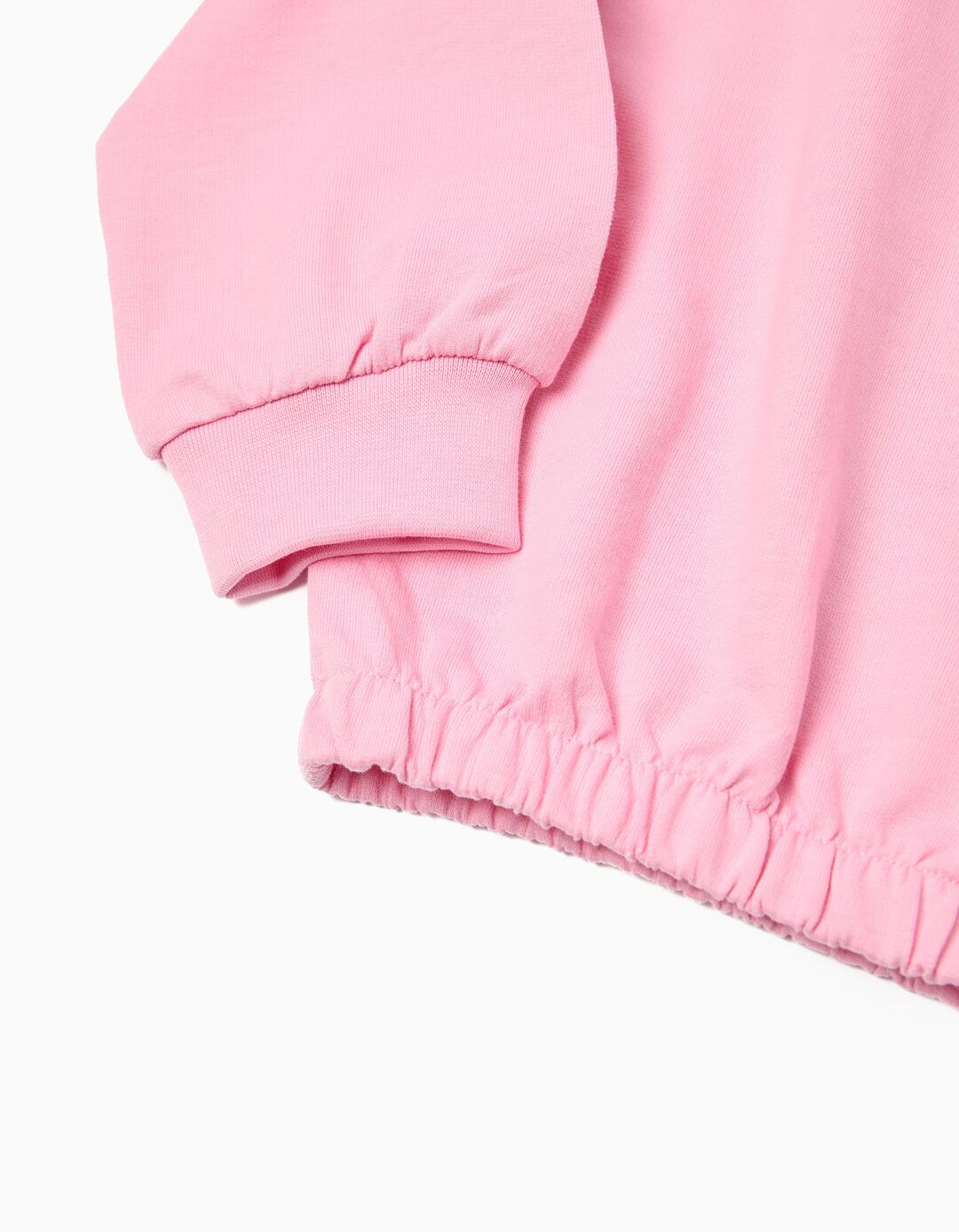 Sweatshirt de Felpa, Menina, Rosa