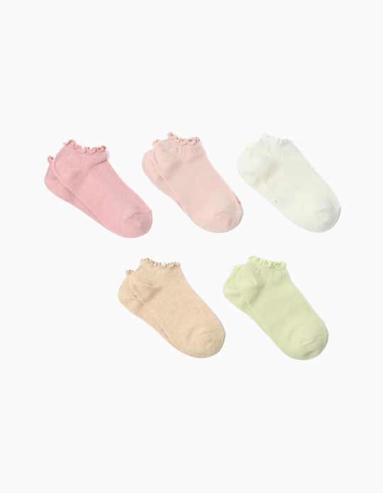 Comprar Online Pack 5 Pares de Meias, Menina, Multicor