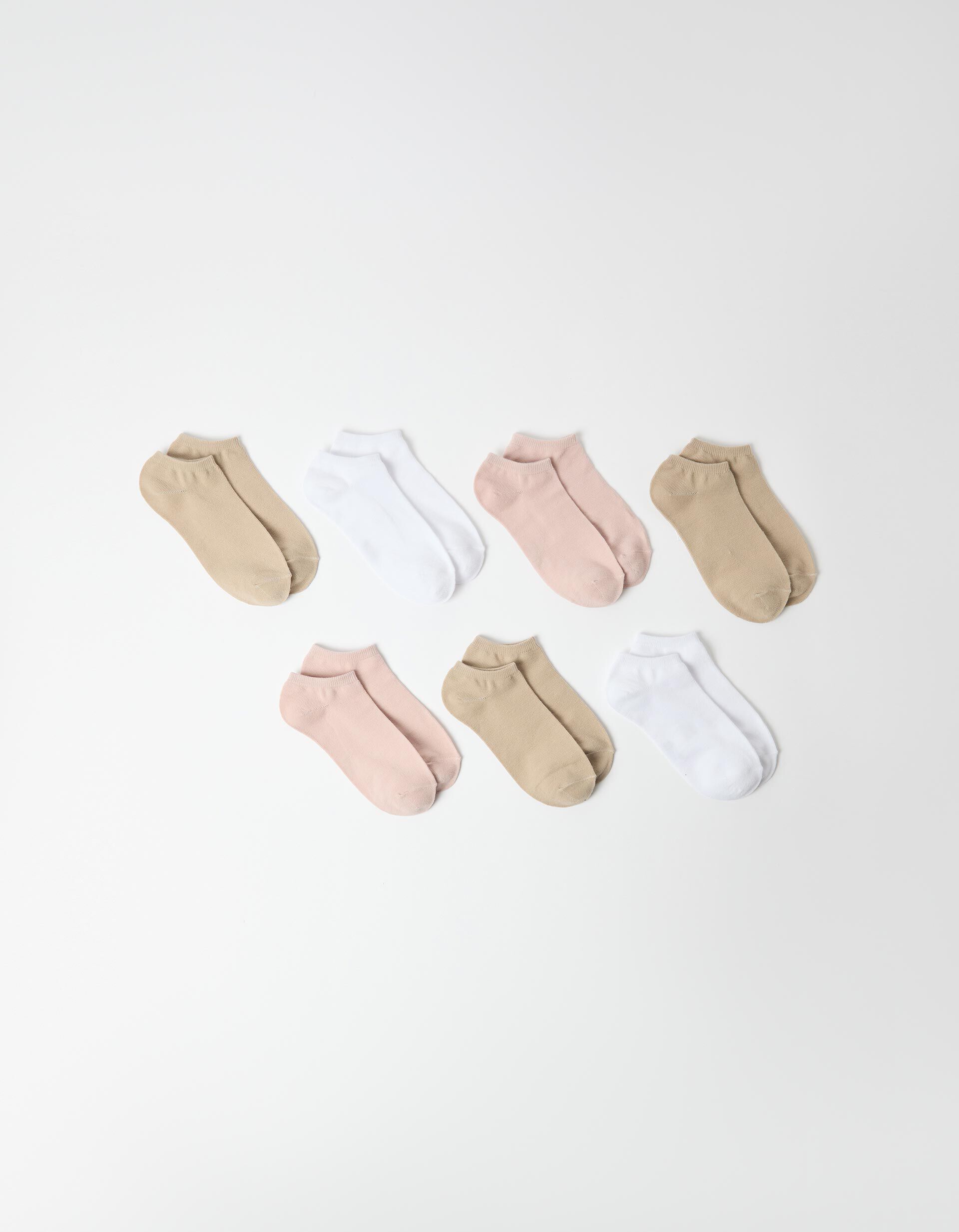 Comprar Online Pack 7 Pares de Meias Tornozelo, Mulher, Multicor