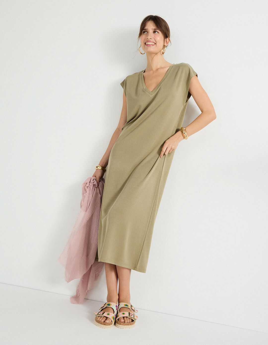Vestido, Mulher, Verde