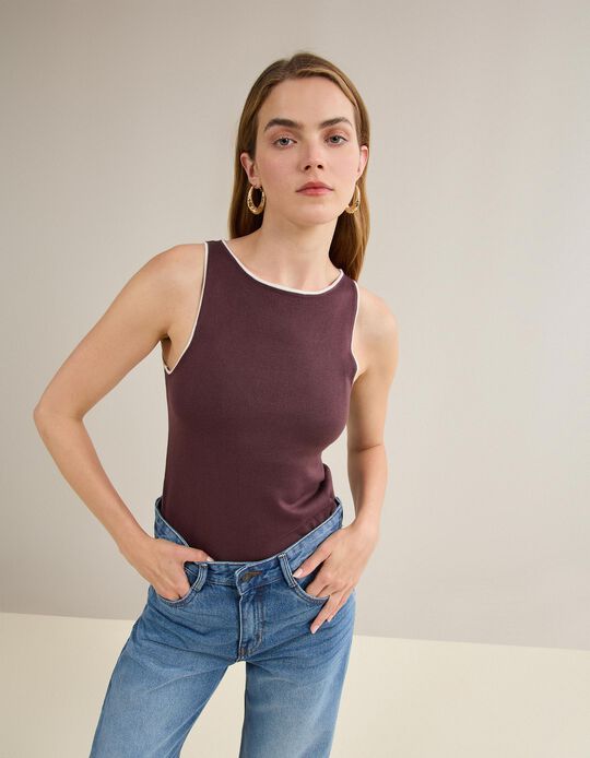 Comprar Online Tank Top, Mulher, Vermelho Escuro