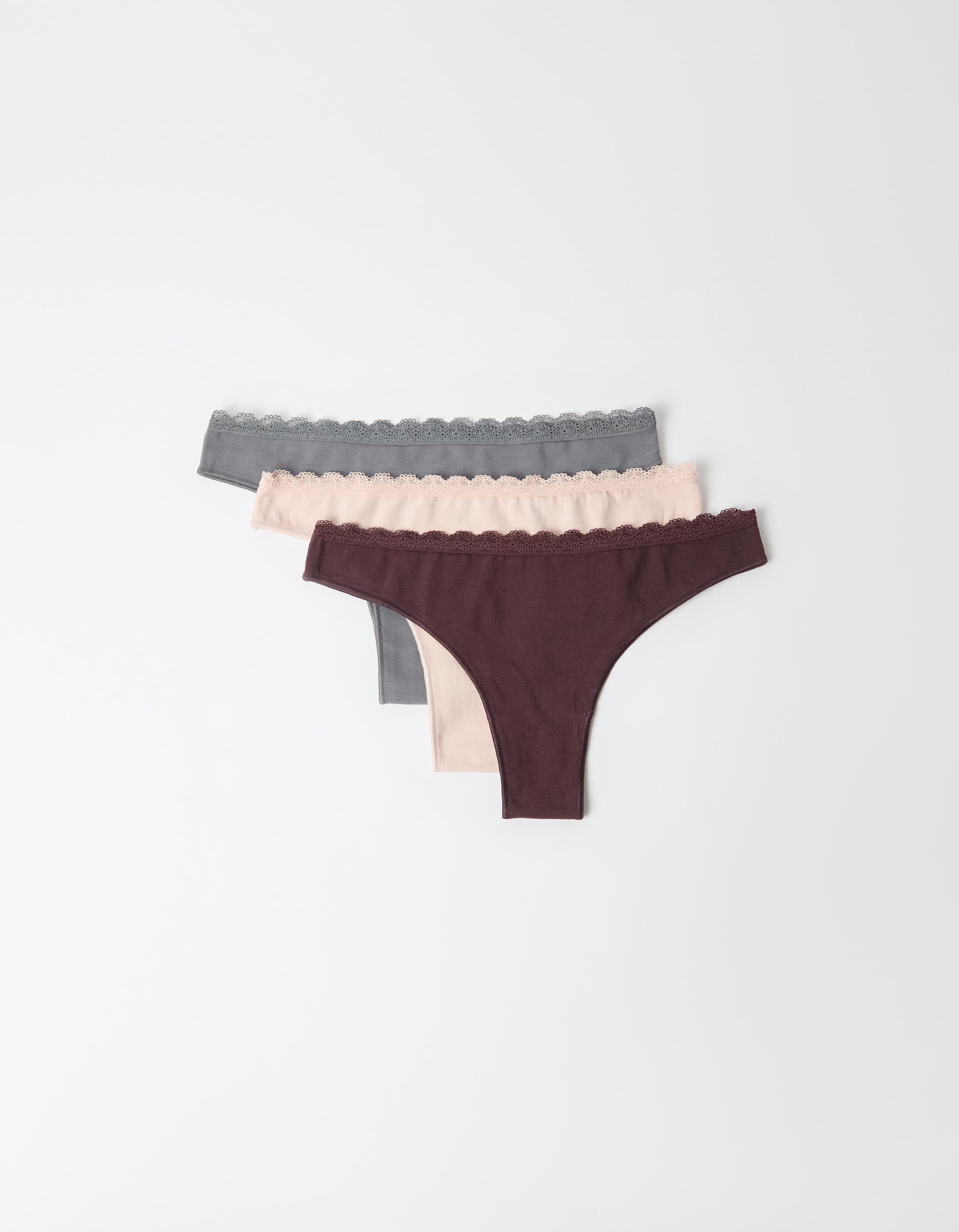Comprar Online Pack 3 Cuecas Brasileiras, Mulher, Multicolor