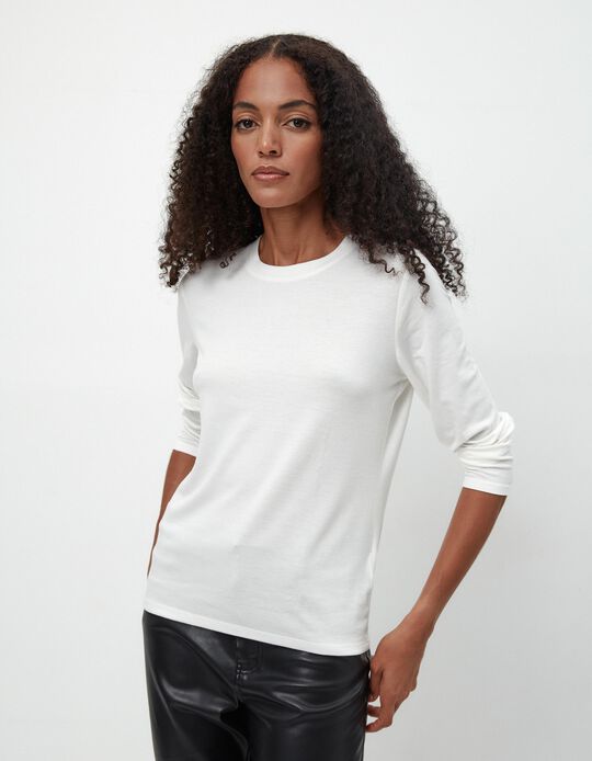 Comprar Online Camisola Interior Polar, Mulher, Branco
