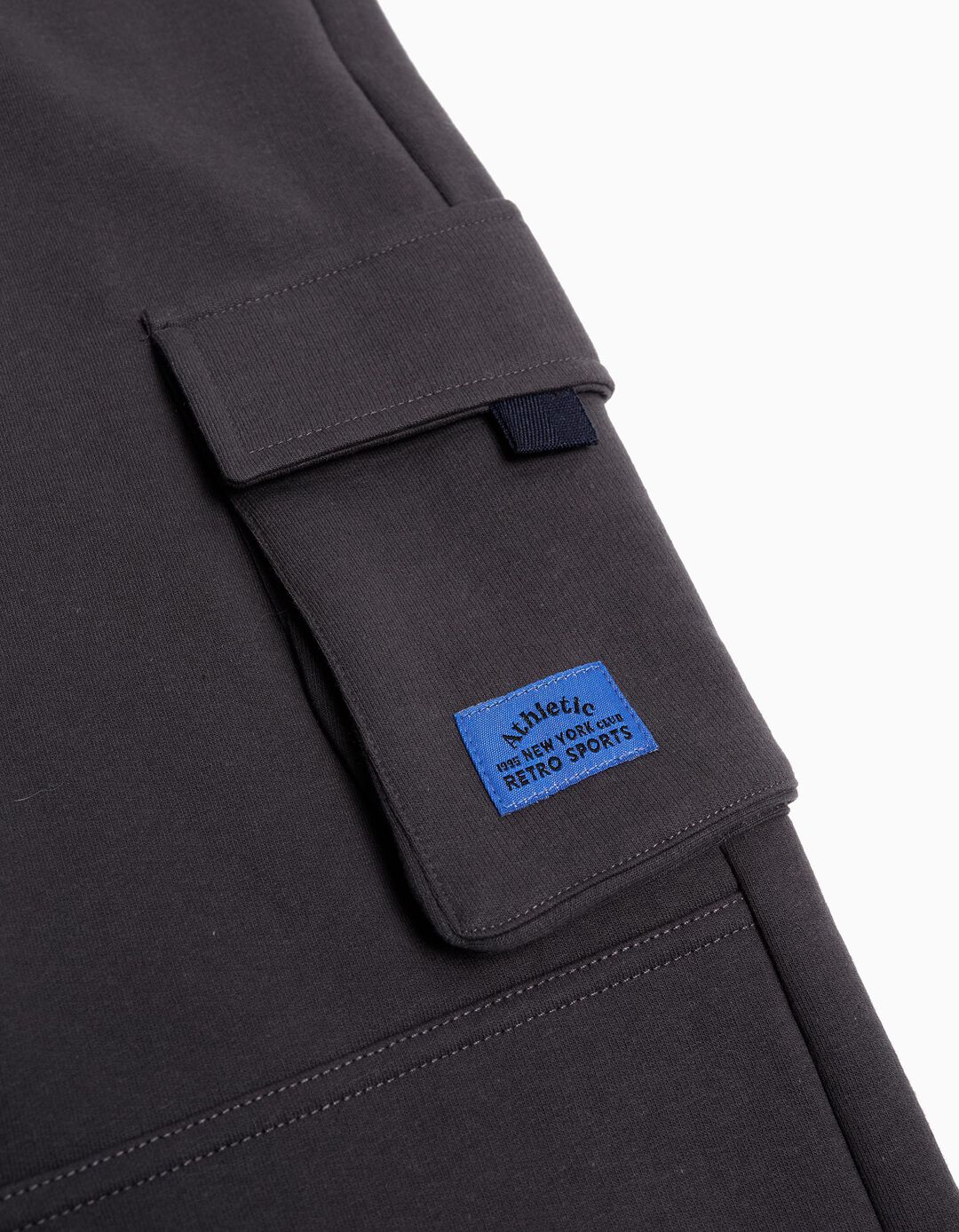 Joggers de Felpa Cargo, Menino, Cinzento Escuro