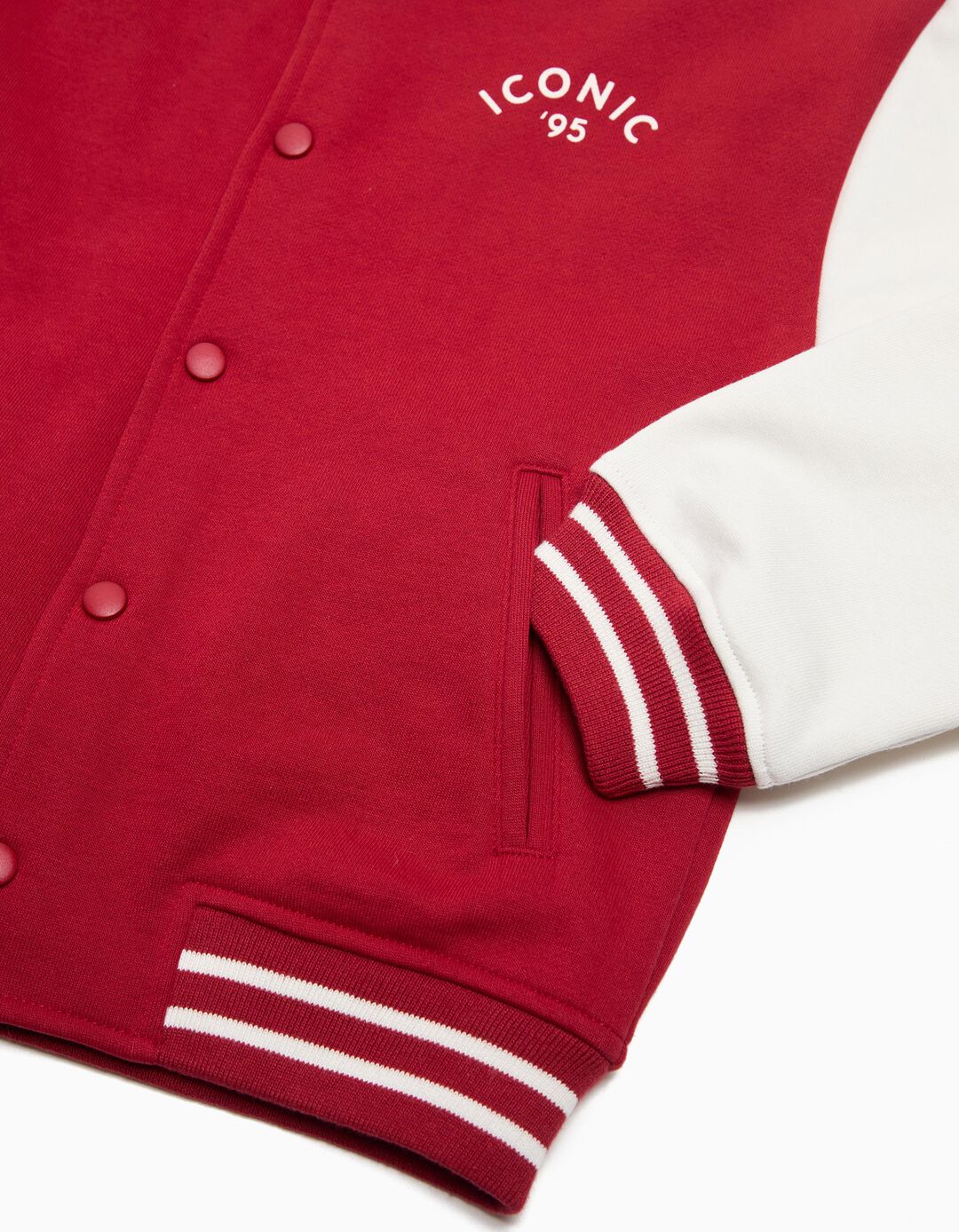 Casaco Bomber, Menino, Vermelho Escuro