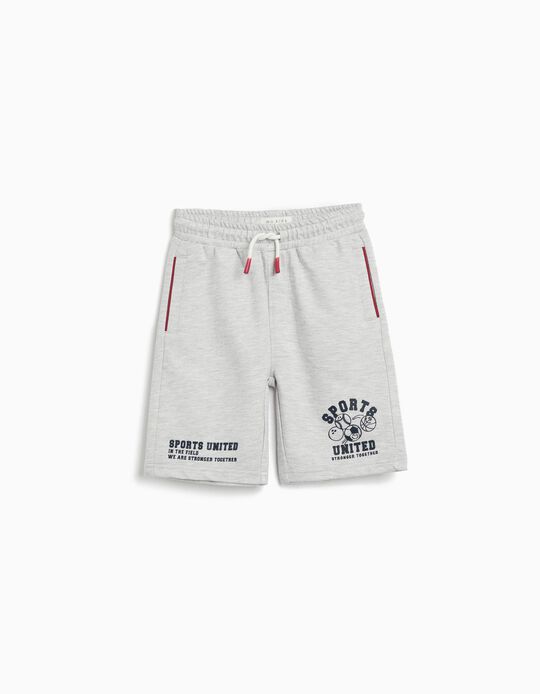 Comprar Online Calções, Menino, Cinzento Claro