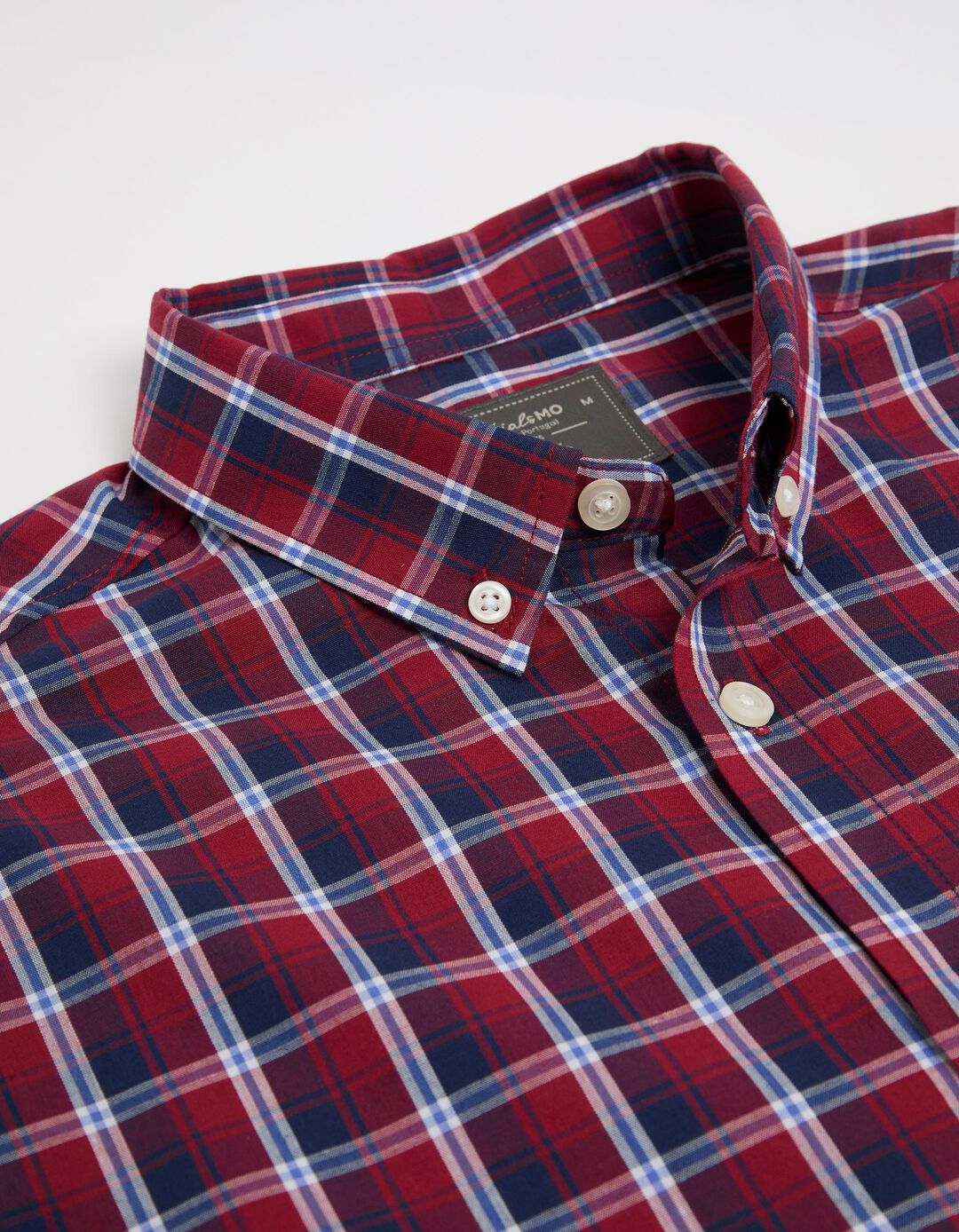 Camisa, Homem, Xadrez, Tons Vermelhos