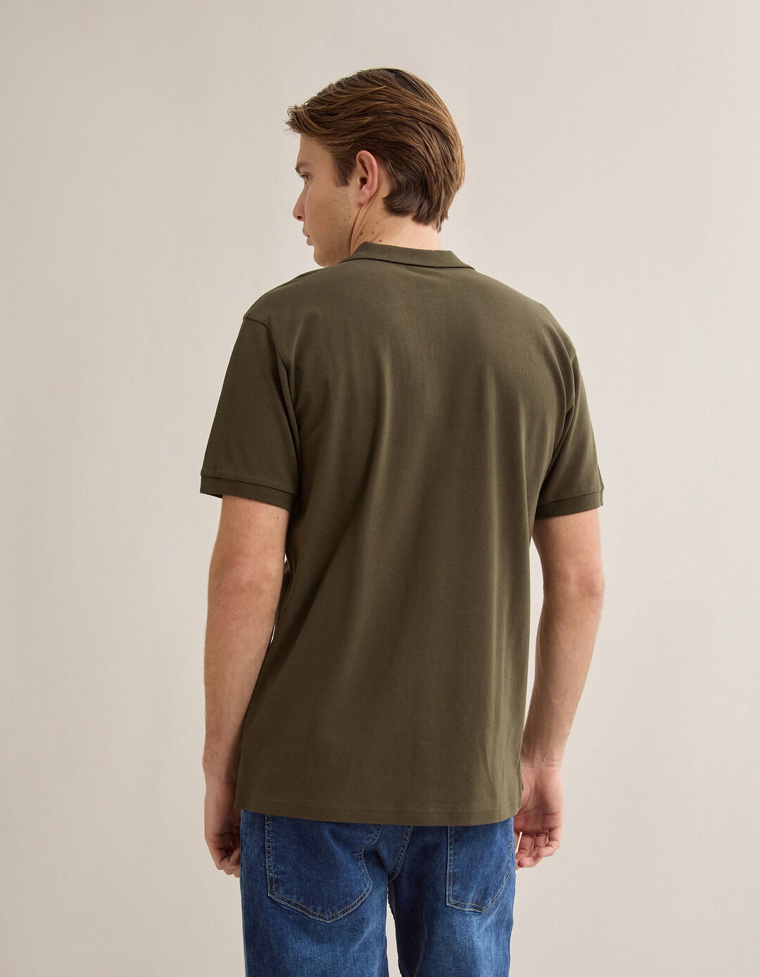 Polo Piquet, Homem, Verde Escuro