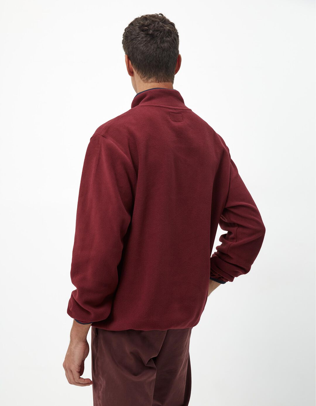 Sweatshirt Polar, Homem, Vermelho Escuro