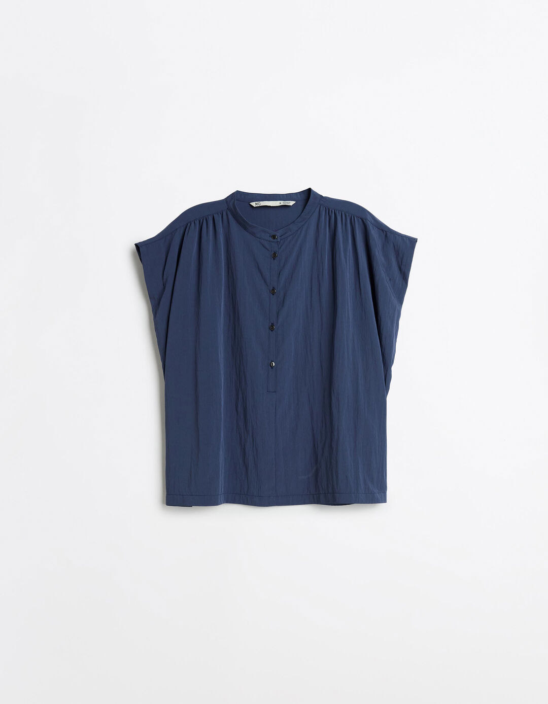 Blusa com Liocel, Mulher, Azul Escuro