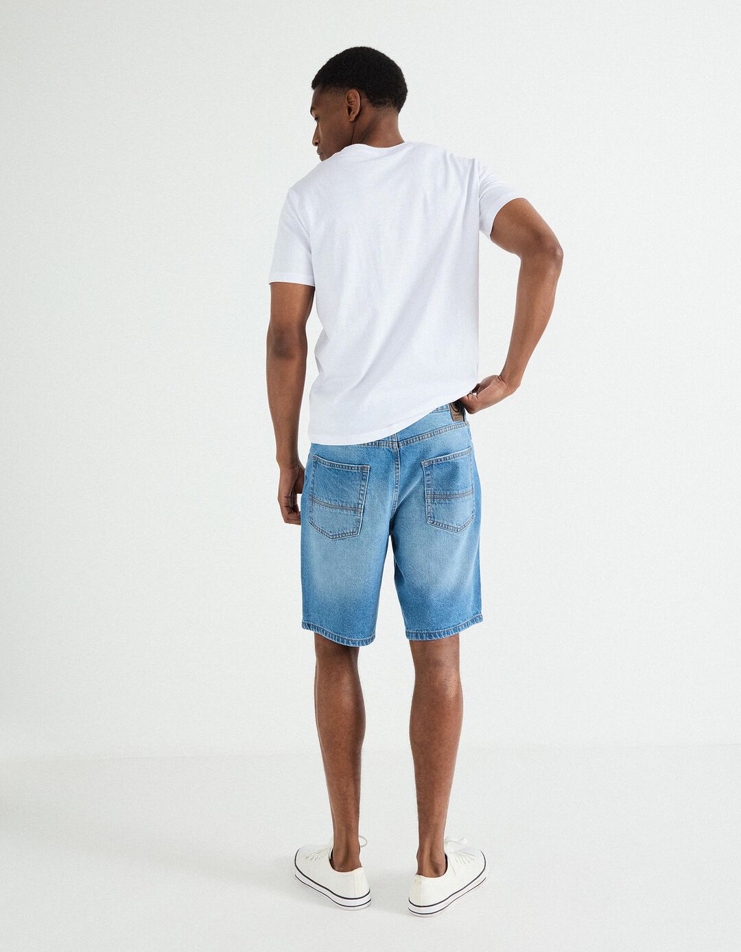 Calções de Ganga 'Straight Fit', Homem, Azul 