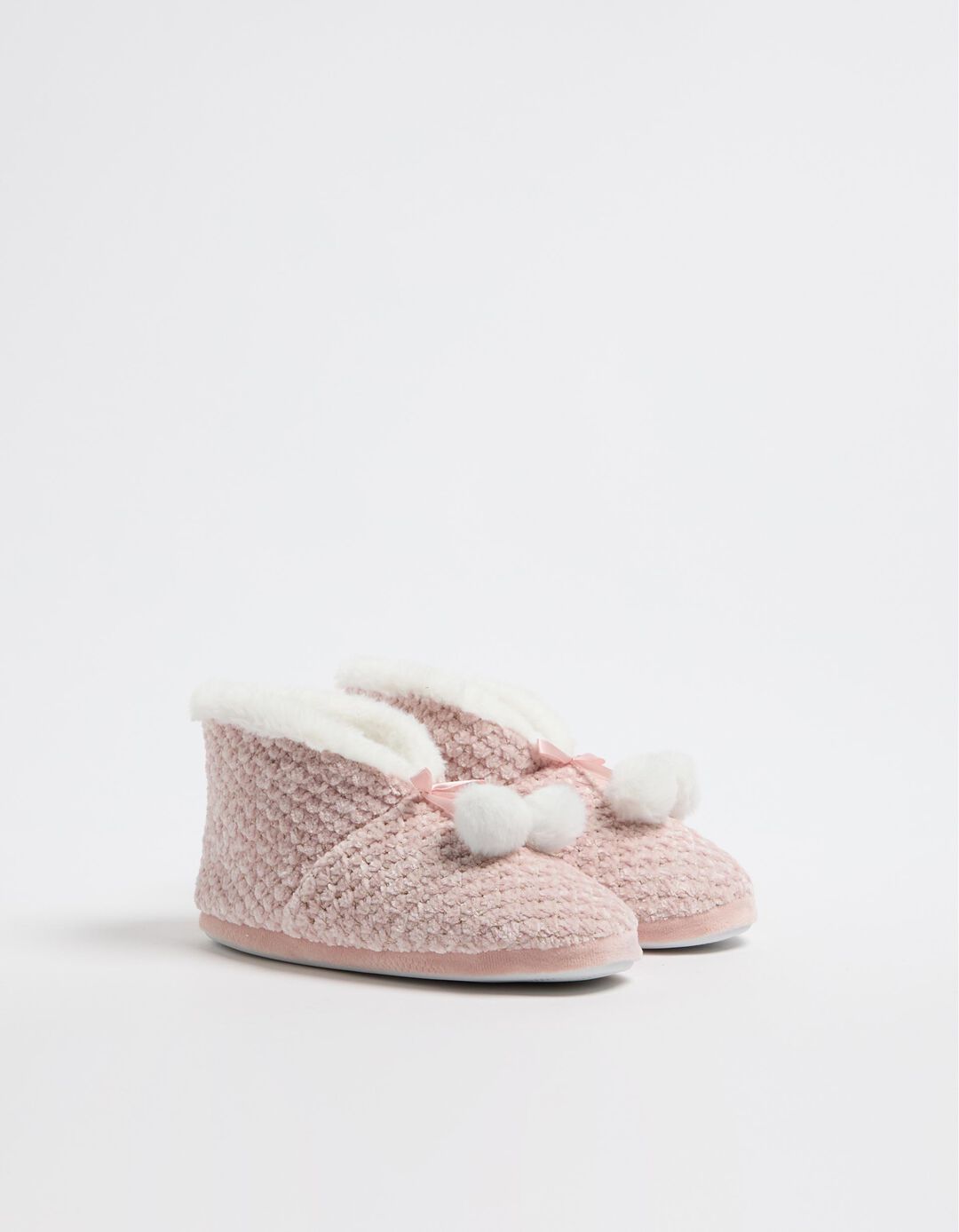 Botinhas Lurex Pompons, Mulher, Rosa Claro