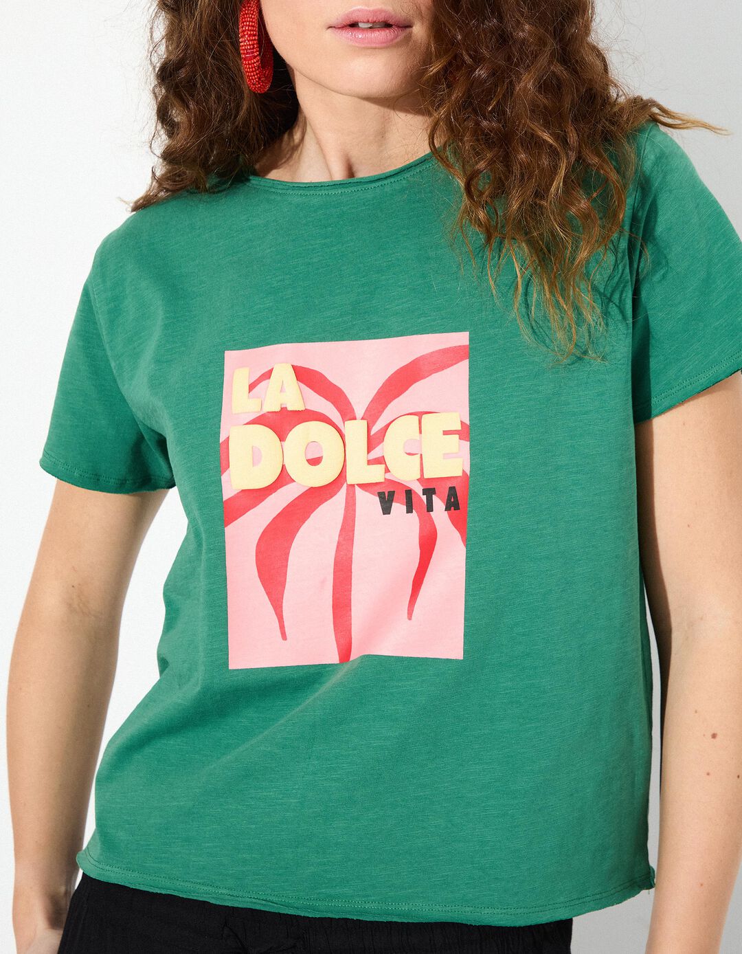 T-shirt, Mulher, Verde