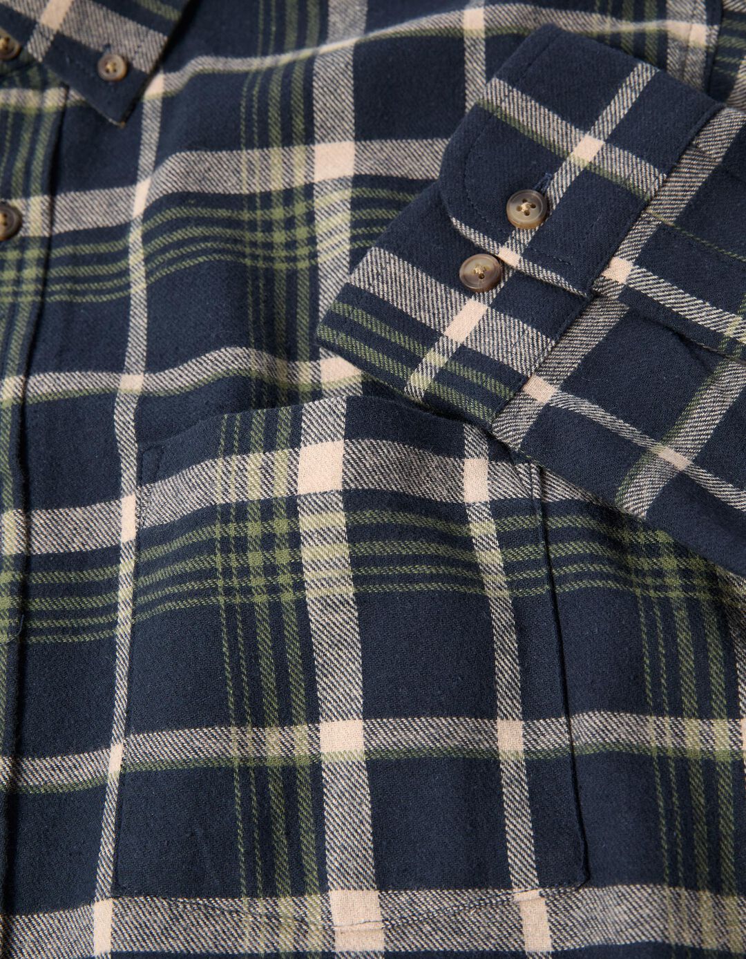 Camisa Flanela de Xadrez, Homem, Azul Escuro