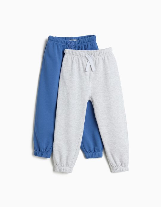 Comprar Online Pack 2 Joggings De Felpa, Menino, Azul