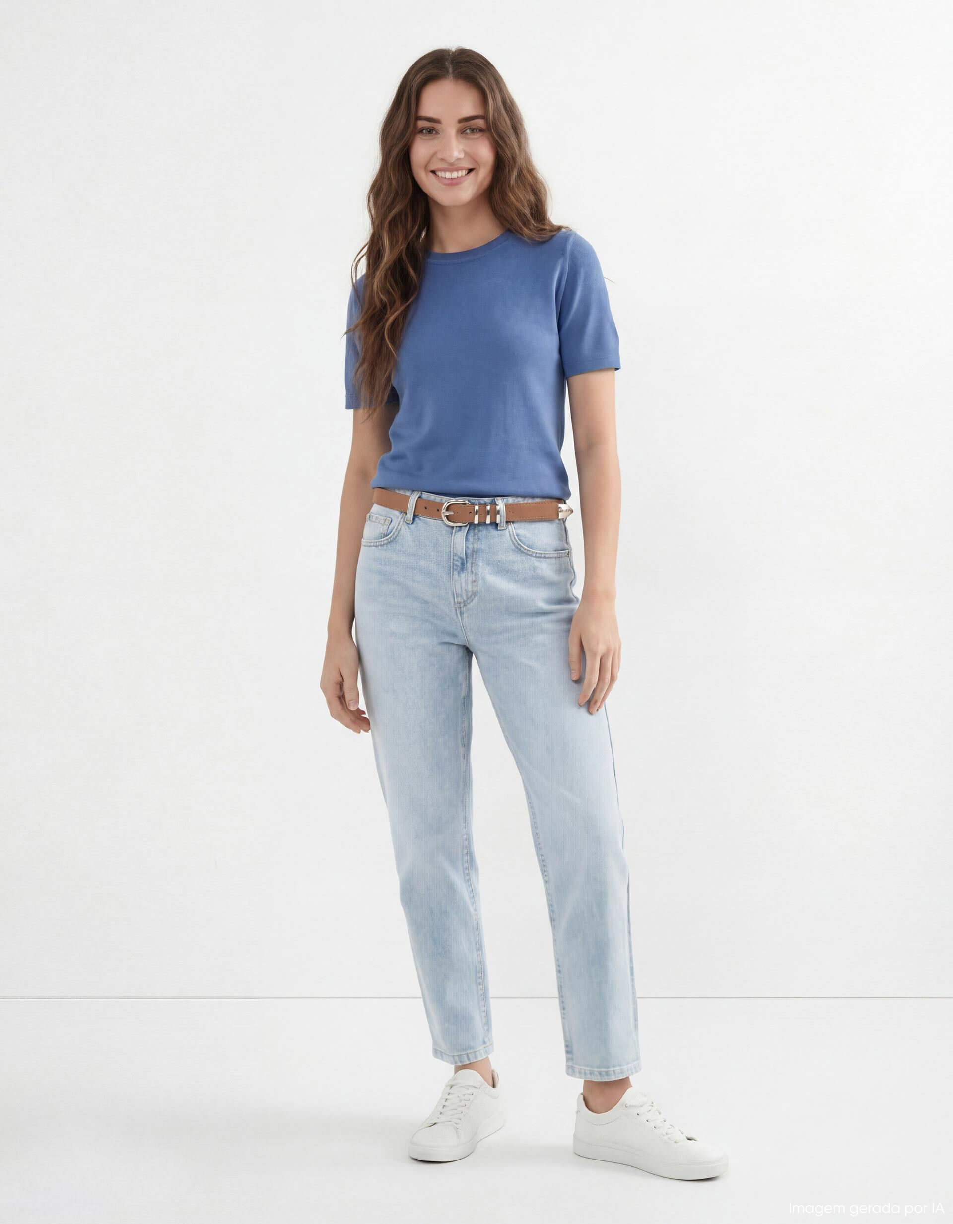 Comprar Online Camisola de Malha, Mulher, Azul