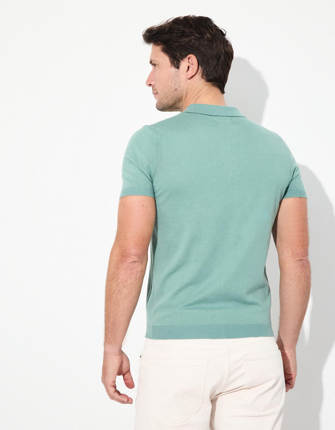 Polo, Homem, Verde Claro 