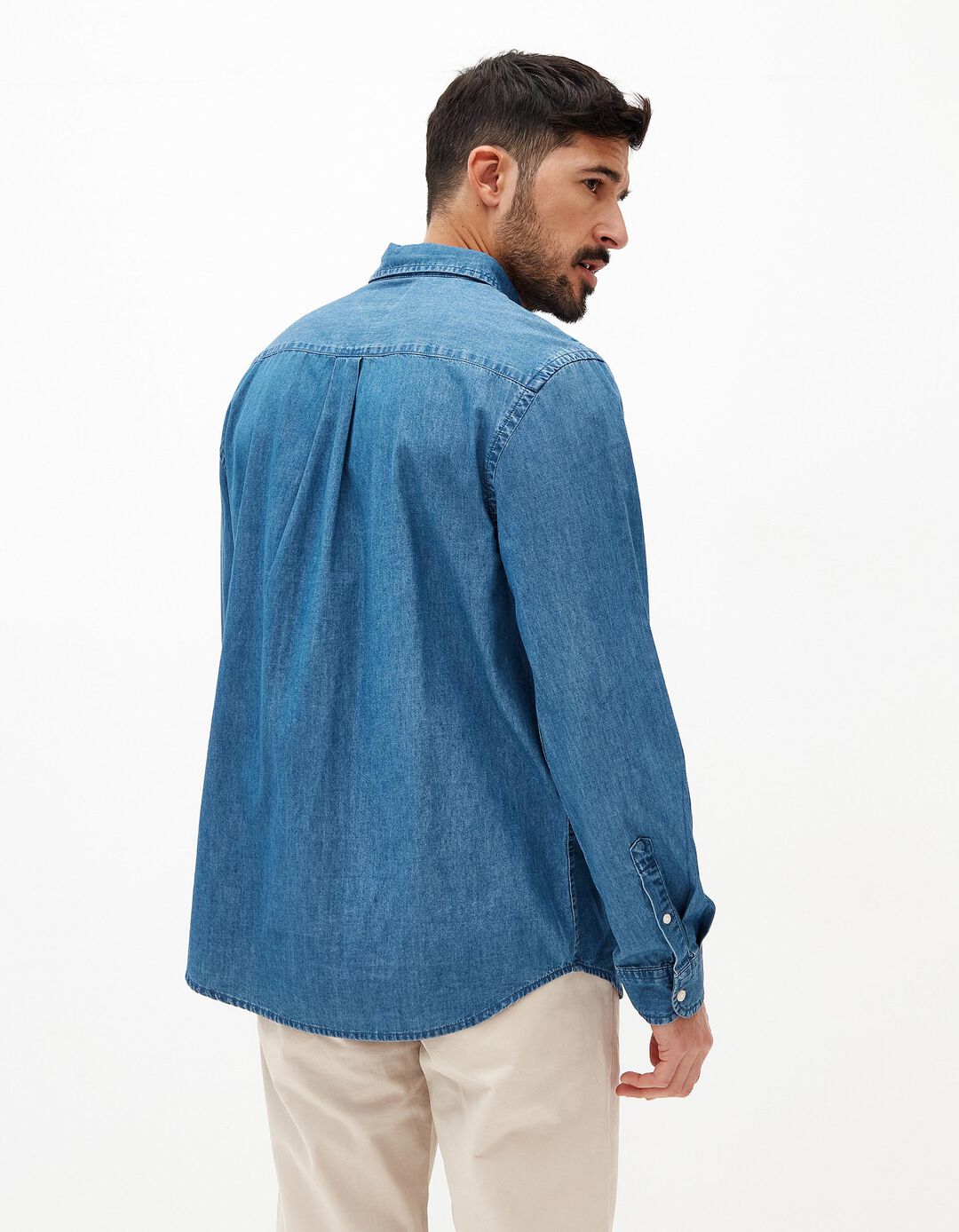 Camisa de Ganga, Homem, Azul