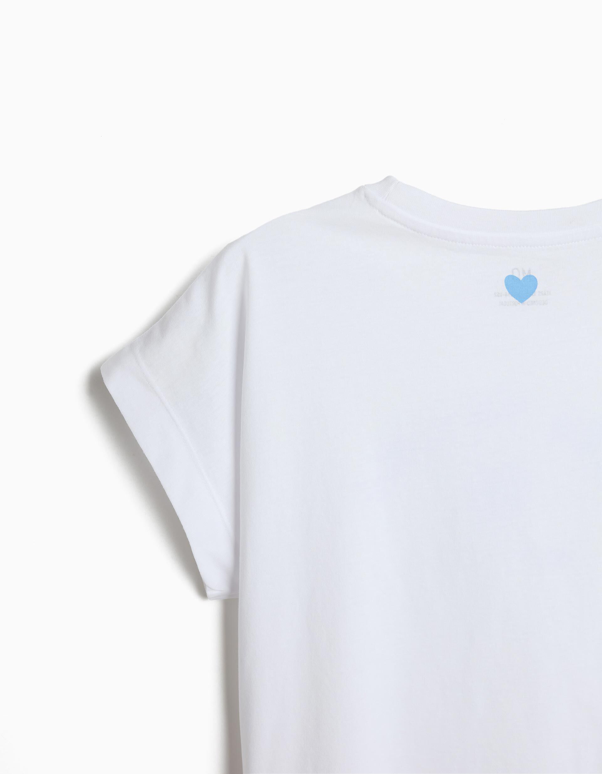Comprar Online T-shirt Estampada, Menina, Branco