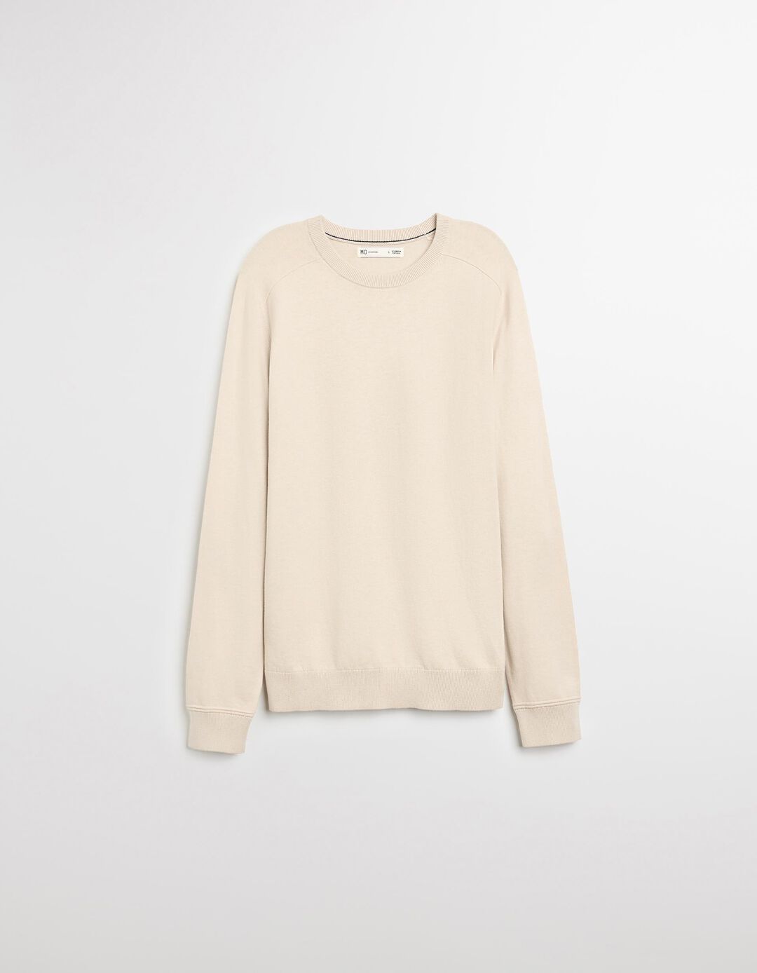 Camisola com Caxemira, Homem, Bege Claro